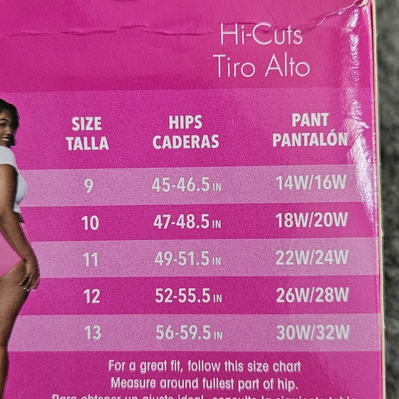 Fruit Of The Loom 5 pairs Heathers hi-cut panties Size 9 - Picture 5 of 6